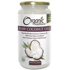 Organic traditions 生椰子油, 1個, 1L