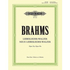 (英文圖書) Liebeslieder-Walzer Op. 52a; Neue Liebeslieder-Walzer Op. 65a for Piano Duet 平裝版, Alfred Music, 英文