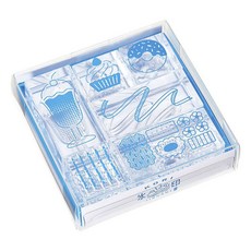 KING JIM HITOTOKI 冰塊水晶印章 點心組合 72mm, 1個, 不適用