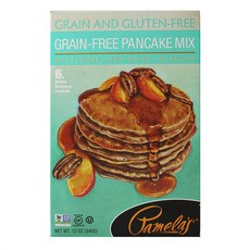 PAMELA'S PRODUCTS 無穀物無麩質鬆餅粉 無糖, 1個, 340克