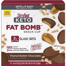 Slimfast 無麩質巧克力花生醬零食, 1盒, 238g