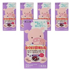 Ryukakusan 餵食幫助果凍粉包 葡萄口味 6包入, 5個, 150g