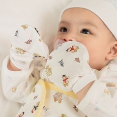 嬰兒護手套-燈塔熊/綿羊 寶寶防抓手套 新生兒手套 嬰幼兒手套 純棉手套