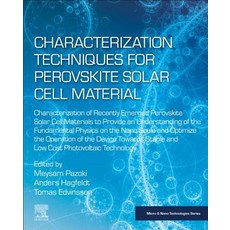 (英文圖書) Characterization Techniques for Perovskite Solar Cell Materials 平裝版, Elsevier, 英文