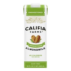 CALIFIA FARMS 無糖杏仁奶, 1瓶, 946ml