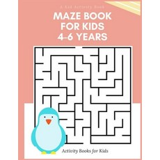 (英文圖書)A Kid Activity Book: Maze Books for Kids 4-6 Years Amazing Preschool & Kinderga... 平裝版, Independently Published, 英文