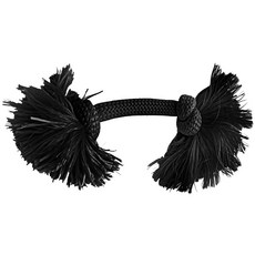 PLAYOLOGY Dry Tech Rope Dog Toy All Natural Bacon M (6.8~15.9kg), 1個, 黑色的