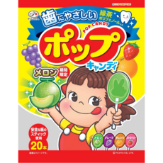 FUJIYA 不二家 綜合水果棒棒糖 哈密瓜期間限定, 1個