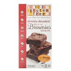 1-2-3 GLUTEN FREE Divine Lee decadant 核仁巧克力餅烘焙混合物, 1個, 695克