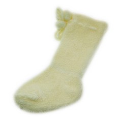 球球新生兒毛巾長襪-黃