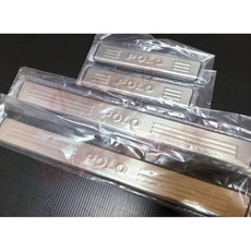 小鳥的店 2018-2023 POLO 迎賓踏板-外門檻 白金拉絲 防刮護板 防滑飾條 車用配件改裝, 詳見包裝