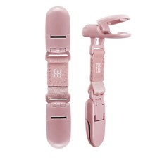 小獅王辛巴 Simba 蘊蜜萬用防掉雙頭夾2入 寶寶奶嘴防掉夾 多功能夾 安全材質, 栗粉