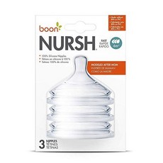 boon 矽膠奶嘴, 3入, Fast階段(6個月以上)