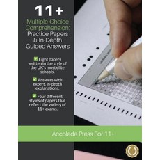(英文圖書) 11+ Multiple-Choice Comprehension: Practice Papers and In-Depth Guided Answers: CEM GL and I... 平裝版, Accolade Press, 英文