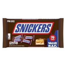 SNICKERS 士力架 趣味尺寸超值袋 70 件, 1個, 1190.7克