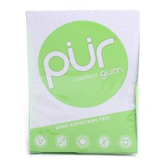 Pur Gum 無阿斯巴甜口香糖, 12.6g, 1份, Coolmint