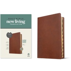 (英文圖書) NLT Super Giant Print Bible Filament Enabled Edition (Red Letter Leatherlike Brown Indexed) Imitation Leather, Tyndale House Publishers, 英文, 仿皮