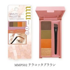 Milico 2合1 眉粉眼影盤 兩用 附眉刷, 4色