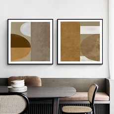 Lifedecor 焦點品味．方_掛畫 裝飾畫，台灣製造，兩個工作天快速出貨，森活小飾，幾何掛畫, A款-木紋框,40*40CM