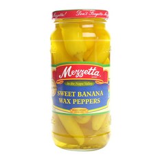 Mezzetta 梅氏 甜香蕉蠟椒 純素 無麩質, 1個, 473ml