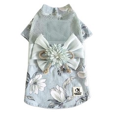 Onekosama 狗狗用通風浴衣連身裙, 1個, 藍色