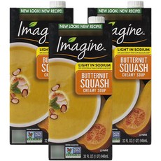 Imagine 罐裝白胡桃南瓜濃湯, 3瓶, 946ml