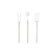 FOX RUN 蘸巧克力醬專用叉 3入, 1個, 銀