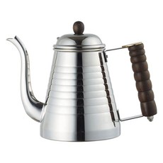 Kalita Wave木柄不鏽鋼手沖咖啡壺 1L, 1個