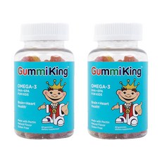 Gummi King 孩童Omega-3軟糖, 60顆, 2罐