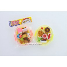 中臣 日本IWAKO造型橡皮擦 甜點造型便當盒裝可愛, 詳見包裝