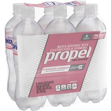 propel 零卡路里水飲 電解質&維他命 草莓檸檬水, 6入, 500ml