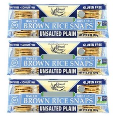 Edward&Sons 糙米餅乾, 3包, 100g