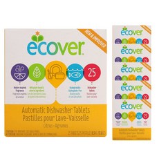 ecover 柑橘洗碗機膠囊 45入, 6個, 0.5公斤