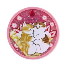 Miravivi Mofusand貓福珊迪 流沙杯墊, 粉色, 1入
