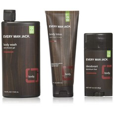 EVERY MAN JACK 身體護理 3入組, 沐浴露 500ml + 身體乳 236ml + 除臭劑 85g, 1個