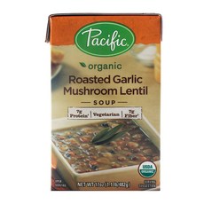 Pacific 烤蒜蘑菇扁豆湯, 1瓶, 482g