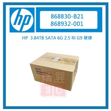 HP 868830-B21 3.84TB SATA 6G 2.5吋 RI G9 硬碟 - 高速穩定，大容量儲存
