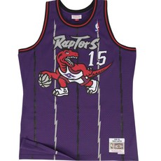 米切爾和內斯多倫多猛龍隊 NBA 球迷版客場球衣 98 文斯卡特籃球球衣