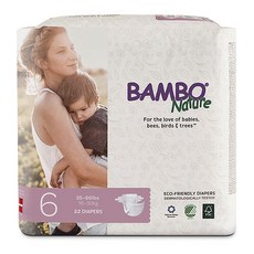 BAMBO Nature 伴寶樂 Eco Friendly黏貼型尿布, 第6階段, 22片