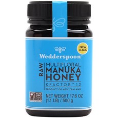 Wedderspoon 罐裝麥蘆卡蜂蜜 KFACTOR12, 500g, 1罐