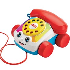 Fisher Price費雪 經典可愛電話 寶寶學步玩具 角色扮演 奇哥代理公司貨, 詳見包裝, 1個