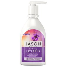 Jason Natural 水潤柔嫩沐浴露, 舒緩薰衣草, 1瓶, 887ml