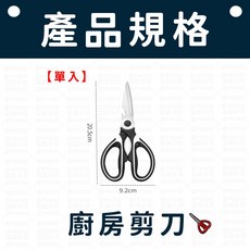 多功能廚房剪刀, 如圖所示, 1個