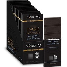 Solspring 動態黑巧克力 70% 可可喜馬拉雅鹽味, 40g