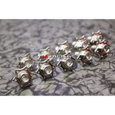 POSH 304白鐵星星內外六角螺絲 鍍鈦/白鐵/大頭 適用:腳踏/車殼/車台/裝飾