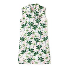 PinkynDianne 女款棕櫚樹印花高爾夫連身裙