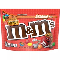 M&M's 花生醬巧克力糖均分裝, 1個, 272.2克