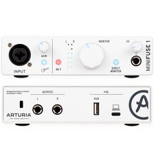 Arturia Mini Fuse 2 錄音介面 公司貨 五年保固 直播 Loopback Podcast, 白色