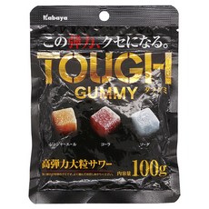 Kabaya 卡巴 TOUGH軟糖 萊姆汽水&可樂&蘇打口味, 1個, 100g