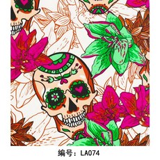 水轉印膜 墨西哥亡靈節風 50cm寬, 詳見包裝, 詳見包裝